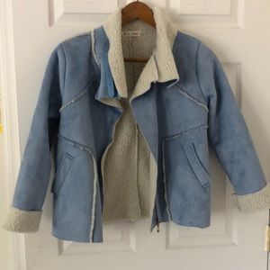 Light Blue Fuzzy Jacket